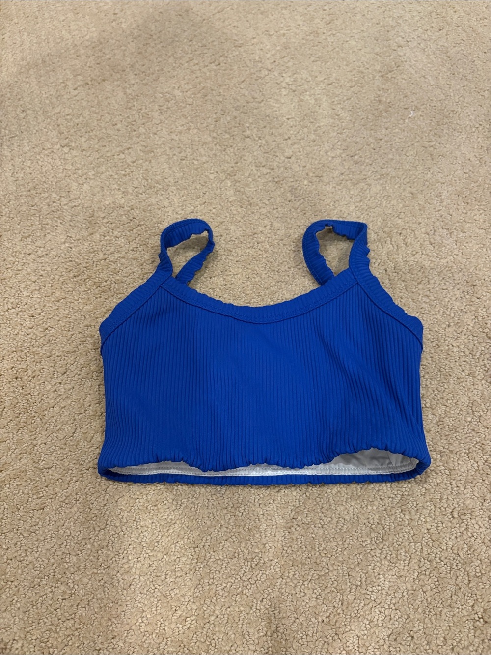 Year of Ours Ribbed Sports Bra in Royal Blue